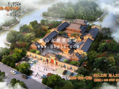香洲天福寺重建规划效果图